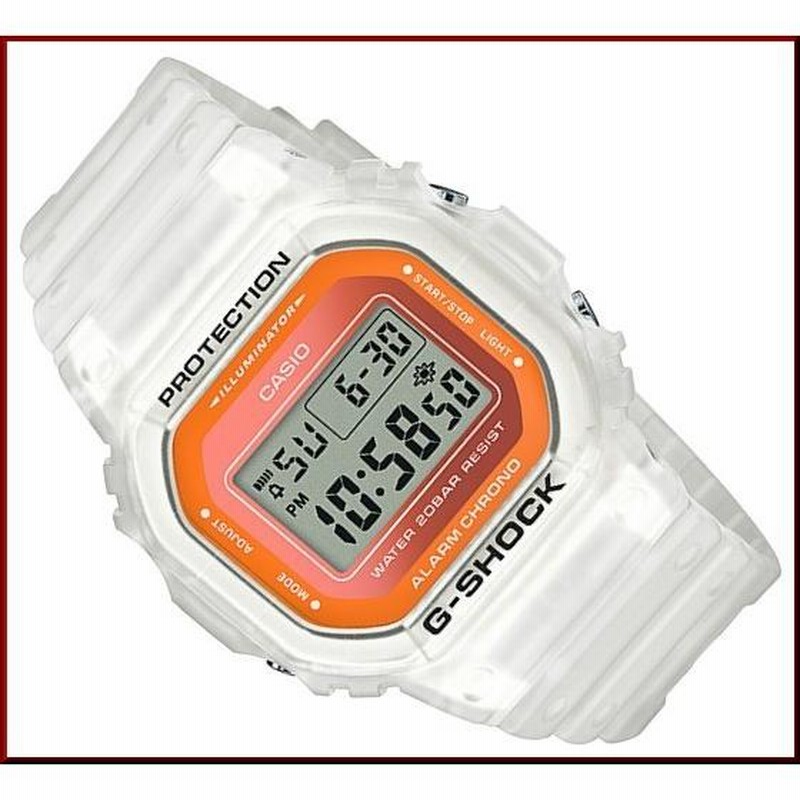 CASIO G-SHOCK デジタル腕時計 クリアオレンジ B10209 CASIO G-SHOCK オレンジ デジタル腕時計 - メルカリ