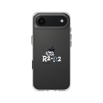 iPhone Air Clear Case（相機按鈕） 透明 - 迪士尼-星際大戰 Star Wars - R2D2-剪紙系列