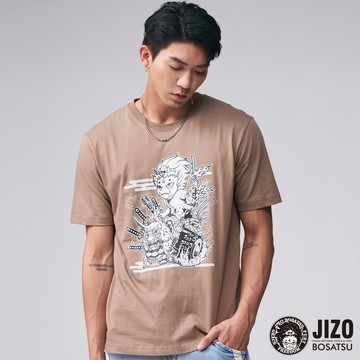 【買1送1】機械唐獅子短TEE(可可棕) - BLUE WAY 地藏小王