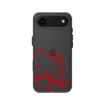 iPhone Air Clear (相機按鈕) 酷墨灰 - 三麗鷗-Hello Kitty - 簡約系列-蘋果咬一口