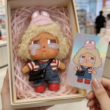 哭娃crybaby全速起航娃衣vacation度假系列搪膠毛絨掛件春裝春天