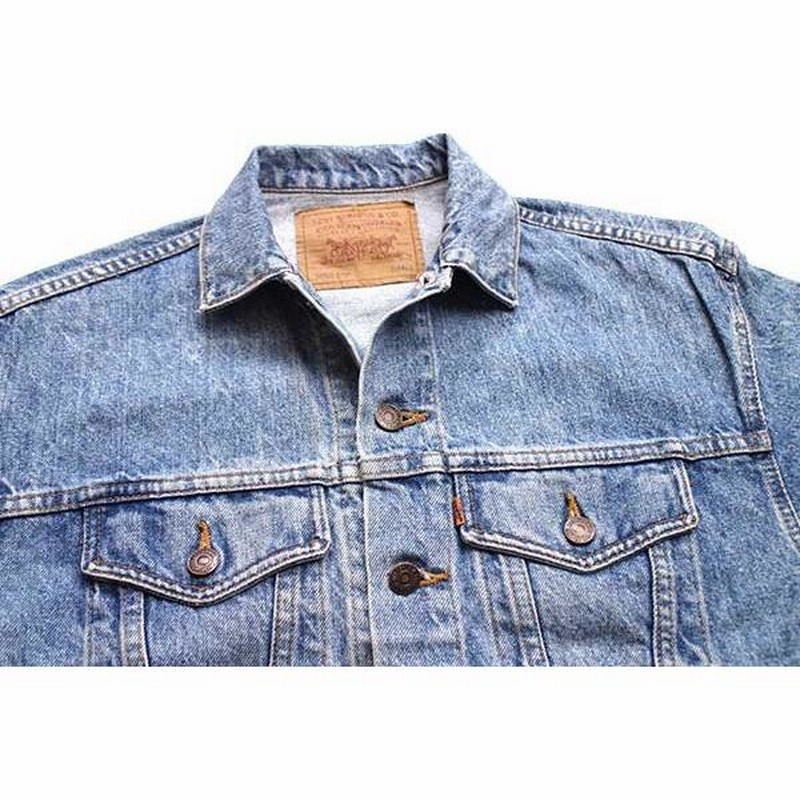 90s Levi's 57507 L USA製 デニムジャケット ボタン裏527 90s USA製 Levi'sリーバイス 57507 デニムジャケット 4ポケット