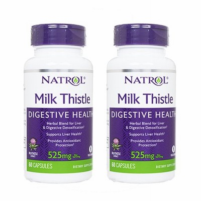ミルクシスル ディジェスティブヘルス 525mg 60錠 2本 Natrol ナトロール MilkThistleDigestiveHealth525mg60caps  日時指定不可