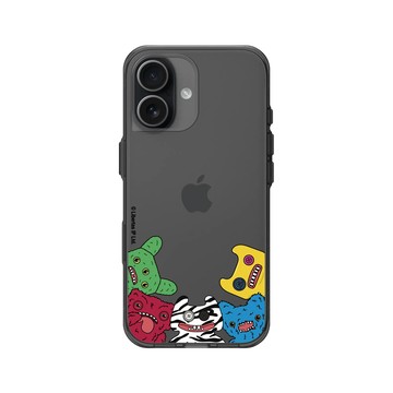 iPhone 17 Clear (相機按鈕) 酷墨灰 - Fuggler 放克牙寶-常態系列 Regular series - 關心你牙