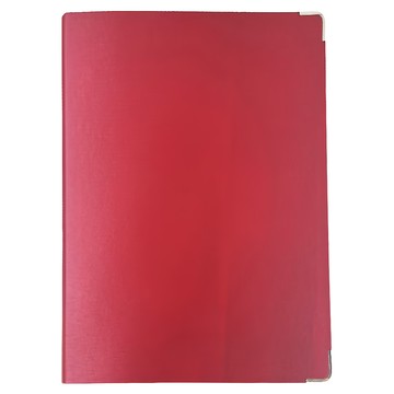 Sunny 三瑩文具 珠光大孔徑3孔夾  270x320x50mm  紅色  1個