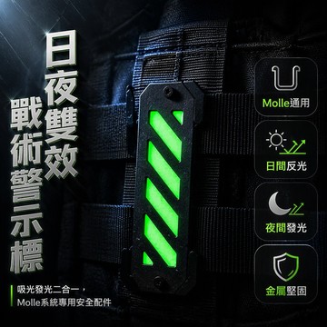 現貨 可開票 反光條 Molle組件 反光警示標識 戶外反光/夜光別條條 戰術背心裝/背包Molle配件 警示裝飾條SH