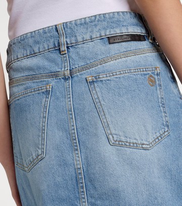 Stella McCartney Front-slit denim midi skirt