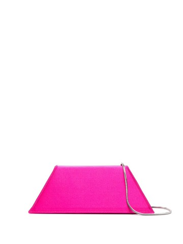 Amina Muaddi - Superamini Yigit satin clutch - women - Silk/Viscose/Lamb Skin - One Size - Pink
