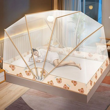 蚊帳傢用加密單人宿捨1.5米雙人1.8折疊蚊1.8米雙人床1.5m紋帳傢用1.2米宿捨蚊帳雙門全包蚊帳可折疊蚊帳