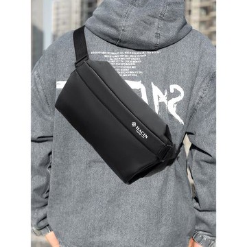 新款男士戶外胸包時尚斜挎單肩包潮牌小包運動腰包休閑時尚男包