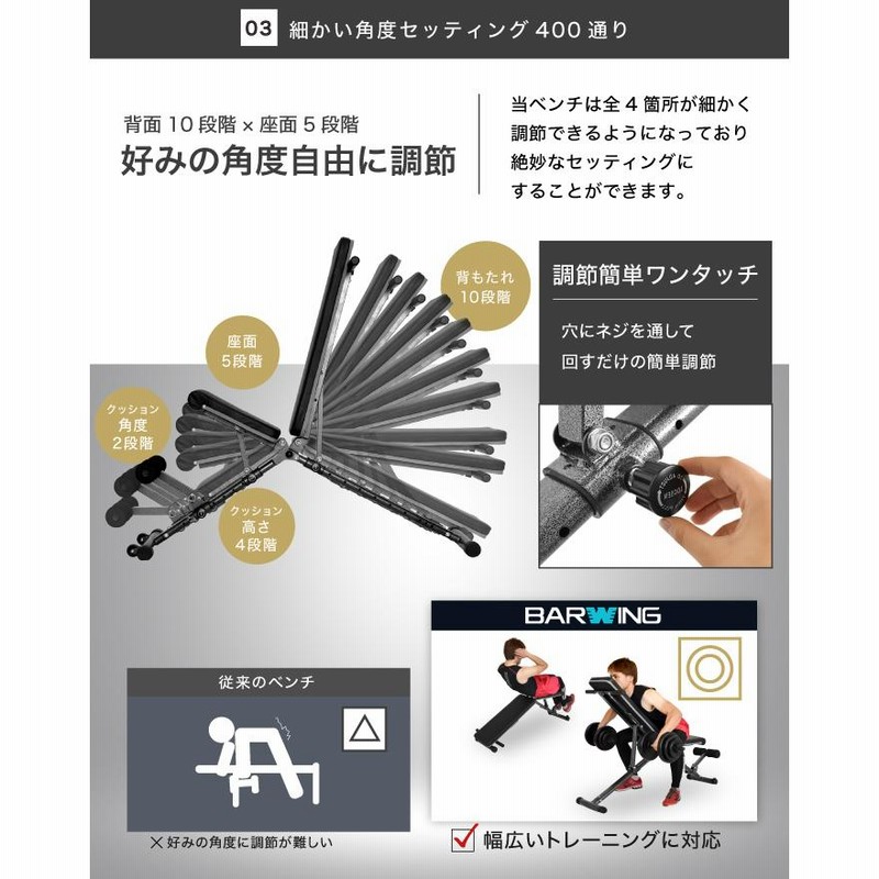 4WAYトレーニングベンチ アジャスタブルベンチ  インクラインベンチ 4WAYトレーニングベンチ アジャスタブルベンチ デクラインベンチ