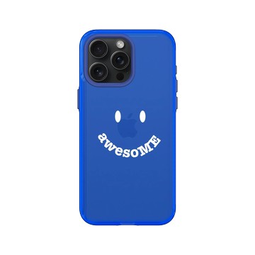 iPhone 15 Pro Max Clear 激光藍 - Positive Vibes / 正好能量 - AwesoME