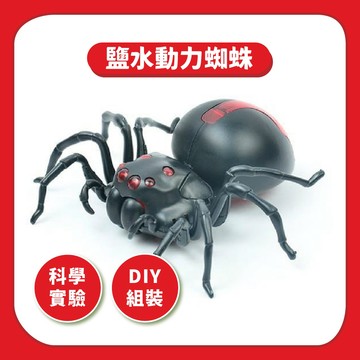 【STEAM實驗】鹽水動力蜘蛛｜拼裝機器人科普自然科學益智玩具