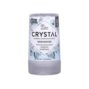 美國CRYSTAL-長效淨味約24小時礦物鹽身體固體除臭棒40g/條-無香款(晶燦綺肌長效體香石,運動異味消臭石,出國旅行體香膏)