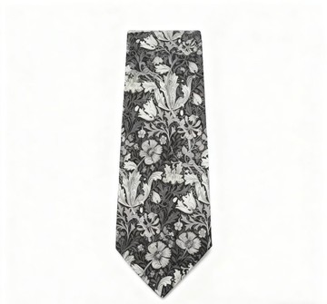 黑白色系原创花卉系列限量领带礼盒装