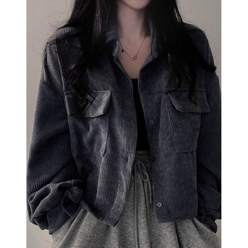 【ʟɪᴏɴɴ現貨】隔日到貨 寬鬆薄外套 秋天女裝 外套 春天女裝 秋冬女裝 女裝 秋冬裝 針織 燈芯絨外套 韓國女裝