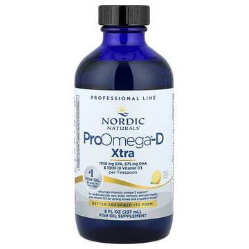 Nordic Naturals, ProOmega®-D Xtra，美味檸檬味，8 液量盎司（237 毫升）
