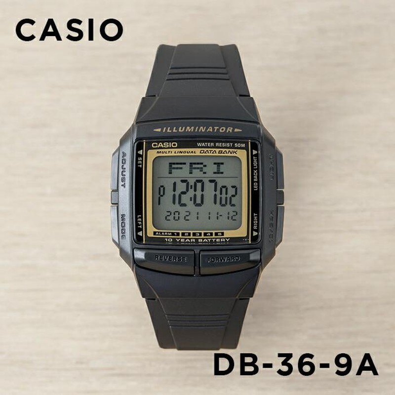 並行輸入品 10年保証 日本未発売 CASIO DATA BANK カシオ データバンク DB-36-9A 腕時計 時計 ブランド メンズレディース  キッ | LINEブランドカタログ