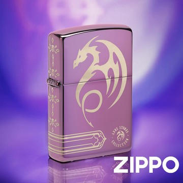 [隔日到貨] ZIPPO 防風打火機 安妮·斯托克斯-禁忌龍紋 48574 黃銅 美國製 煤油打火機
