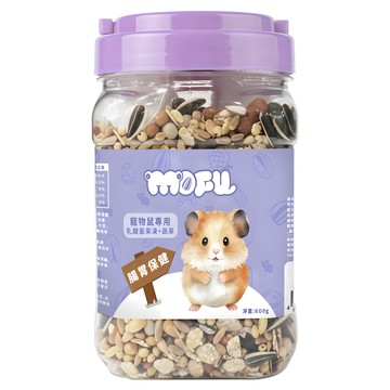 MOFU 毛福 寵物鼠飼料 腸胃保健 乳酸菌 + 蔬果 紫色  600g  1個