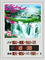 【鋒寶】LED圖像型電子日曆 FB-3040A 流水生財 LED時鐘 數字鐘 電子時鐘 電子鐘