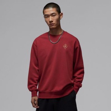 NIKE AS M J FLT FLC CREW CNY 男 長袖上衣 喬丹 運動 休閒 CNY 紅-IR0113613