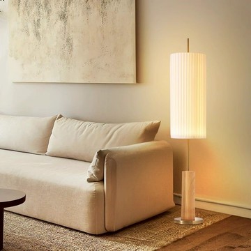 免運 附發票 輕奢風民宿百褶落地燈客廳禪意日式茶室臥室現代簡約創意立式臺燈 快速出貨