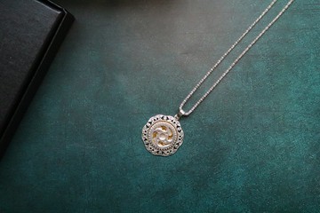 金属齿轮项链蒸气庞克风格吊坠吊饰