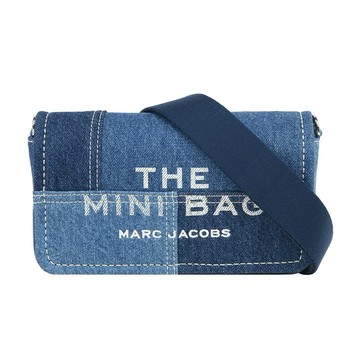 [平輸]MARC JACOBS The Denim 棉質牛仔迷你翻蓋包(藍色)