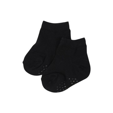 akachan honpo - 經典短襪-黑色 (9~14cm)