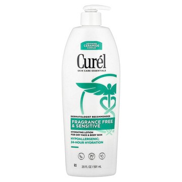 Curel, 無香型舒緩乳液，適合乾燥敏感肌，20 液量盎司（591 毫升）