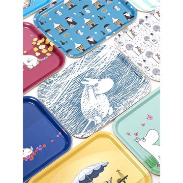 瑞典Optodesign設計之光Moomin卡通姆明樺木托盤早餐下午茶餐具