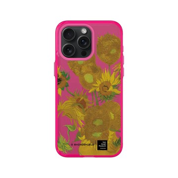 iPhone 15 Pro Max Clear 粉漾桃 - Van Gogh Museum - 向日葵-透明