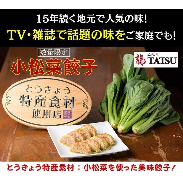 餃子 ＼日本餃子大賞受賞店／お取り寄せ 肉汁 冷凍  江戸川区特産小松菜使用 〜20コ入り〜