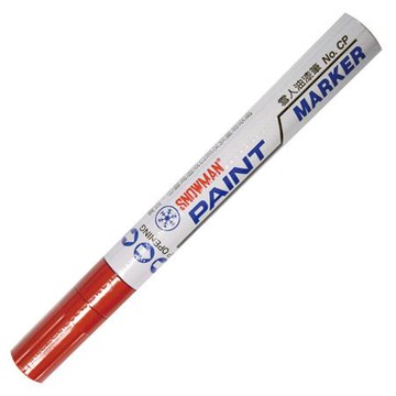 雪人SNOWMAN粗芯油漆筆/CP/紅/1.5~3.0mm