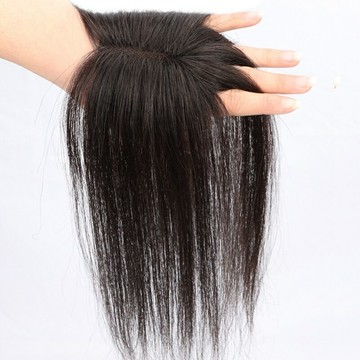 【巴黎精品】現貨秒發 女假髮片全真髮透氣假髮片輕量隱形增髮量假髮接髮-5*8手織分縫25cm4款p1be14