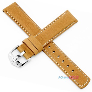 【海奕施 HIRSCH】皮革錶帶 Mariner L 棕色 附工具 14502170 柔滑100米防水