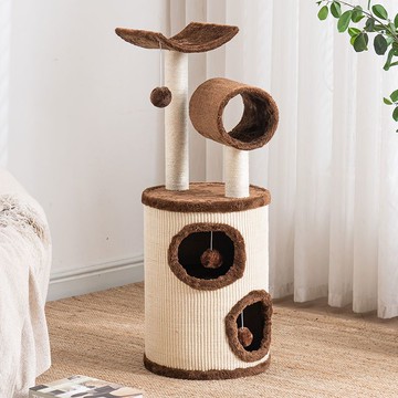 貓窩貓抓板小戶型四季通用 貓爬架全劍麻耐磨網紅封閉式上下鋪