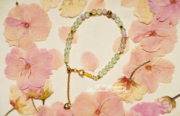 純手工製作葡萄石寶石手鏈