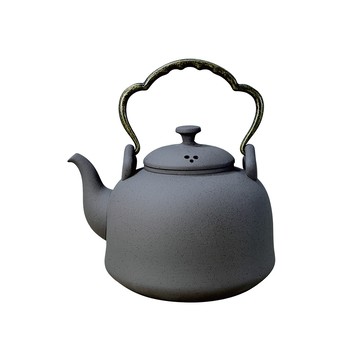 【台灣現貨】和鐘燒水壺 霧鐵灰 1800ml 茶具 茶壺 燒水壺 鶯歌陶藝之美 泡茶壺 茶席器具 煮水壺 茶盤