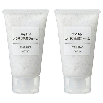 MUJI 無印良品 攜帶用溫和去角質洗面乳  30g  2條