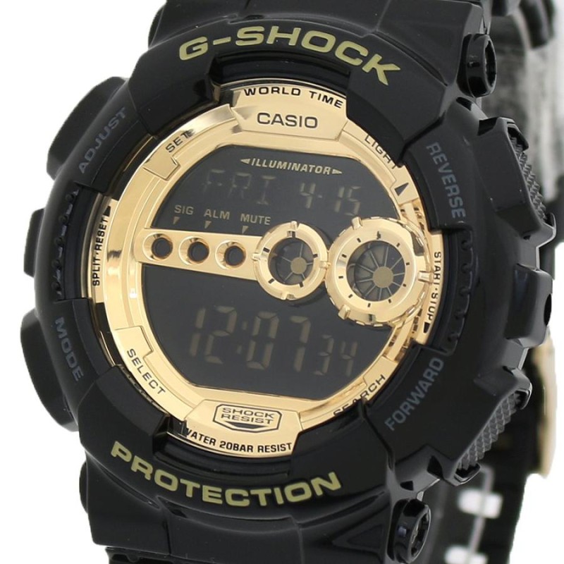 カシオ CASIO 腕時計 GD-100GB-1 メンズ Gショック G-SHOCK ゴールド