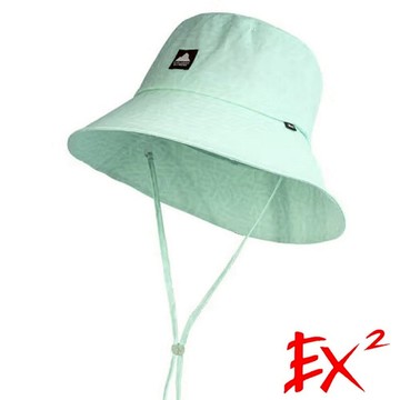 【EX2德國】經典印花防曬漁夫帽『碧波綠』367188 登山.戶外.露營.防曬帽.遮陽帽.防風帽.快乾.排汗.吸濕