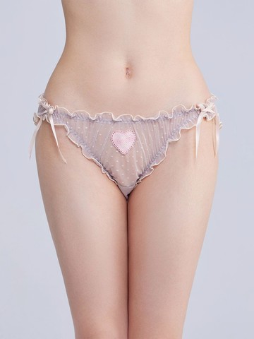 ROSABEL SOLID, 波點網紗比基尼內褲