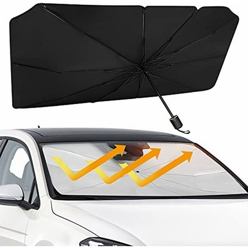 Geeric 車用サンシェード 車 フロント サンシェード 傘式 21新改良 車用パラソル 折り畳み式 フロントサンシェード 軽自動車 通販 Lineポイント最大0 5 Get Lineショッピング