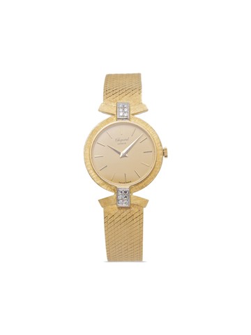 Chopard Pre-Owned - pre-owned Vintage 25mm - unisex - Yellow Gold/Diamond - One Size