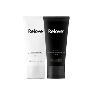 【Relove】金盞花萃取弱酸私密潔淨凝露120ML+男性私密清潔凝露120ML(摩洛哥公爵/英倫紳士)