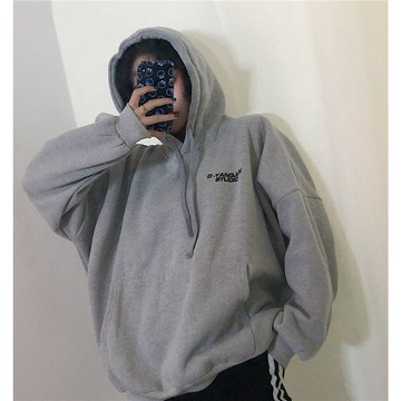 红色卫衣 大码卫衣女 秋冬卫衣 胖mm卫衣 潮ins 宽松卫衣 加绒卫衣 bf慵懒风连帽上衣 保暖卫衣 上衣女 纯色卫衣
