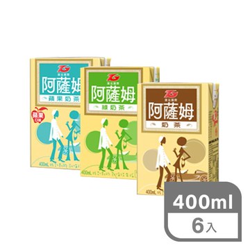阿薩姆奶茶400mlx6入-多款任選