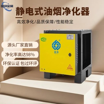【台灣公司 可開發票】餐飲油煙凈化器廚房燒烤高低空商用不銹鋼靜電式油煙凈化器一體機